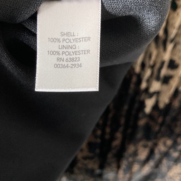 Christopher & Banks Animal Print Maxi Skirt Sheer Overlay with Lining Sz L - Picture 7 of 10